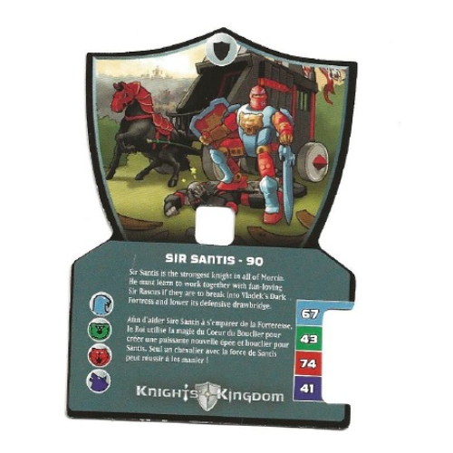 Visuel indicatif Rebrickable de Carte à collectionner, royaume des chevaliers ii, sir santi - 90 (Trading Card, Knights Kingdom II, Sir Santi - 90)