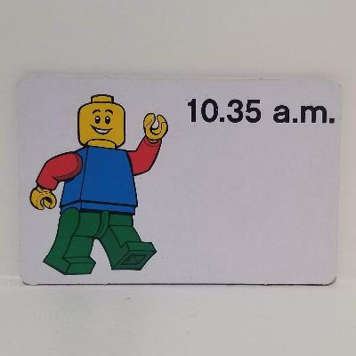 Visuel indicatif Rebrickable de Carte d'activité, Time-Enseigner 12-Hour Clock 10.35 matin (Activity Card, Time-Teaching 12-Hour Clock 10.35 a.m.)