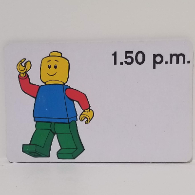 Visuel indicatif Rebrickable de Carte d'activité, Time-Enseigner 12-Hour Clock 1.50 après-midi (Activity Card, Time-Teaching 12-Hour Clock 1.50 p.m.)
