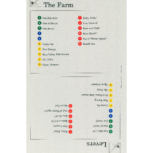 Visuel indicatif Rebrickable de Carte d'activité, coffret 9603, Index 02 - La ferme et les leviers (Activity Card, Set 9603, Index 02 - The Farm & Levers)
