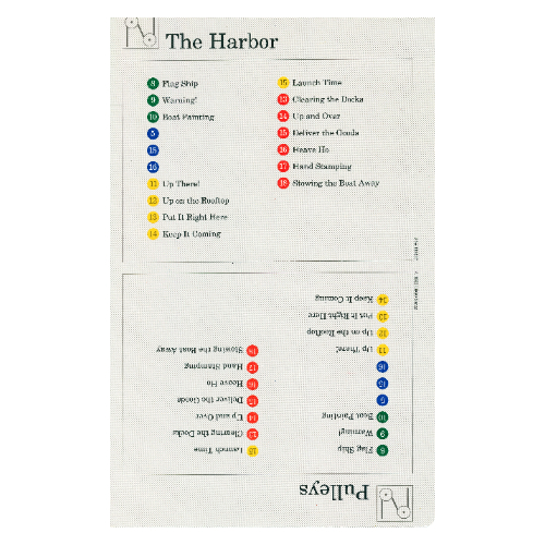 Visuel indicatif Rebrickable de Carte d'activité, coffret 9603, Index 03 - Le port et les poulies (Activity Card, Set 9603, Index 03 - The Harbor & Pulleys)