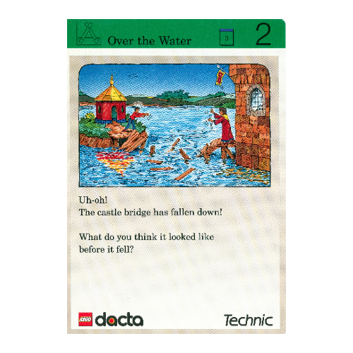 Visuel indicatif Rebrickable de Carte d'activité, Set 9603, Exploration 02 - Au dessus de l'eau (Activity Card, Set 9603, Exploration 02 - Over the Water)