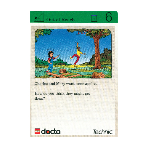 Visuel indicatif Rebrickable de Carte d'activité, coffret 9603, Exploration 06 - Hors de portée (Activity Card, Set 9603, Exploration 06 - Out of Reach)