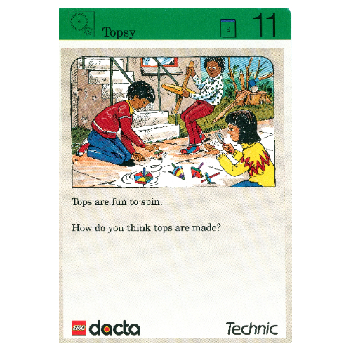 Visuel indicatif Rebrickable de Carte d'activité, coffret 9603, Exploration 11 - Topsy (Activity Card, Set 9603, Exploration 11 - Topsy)