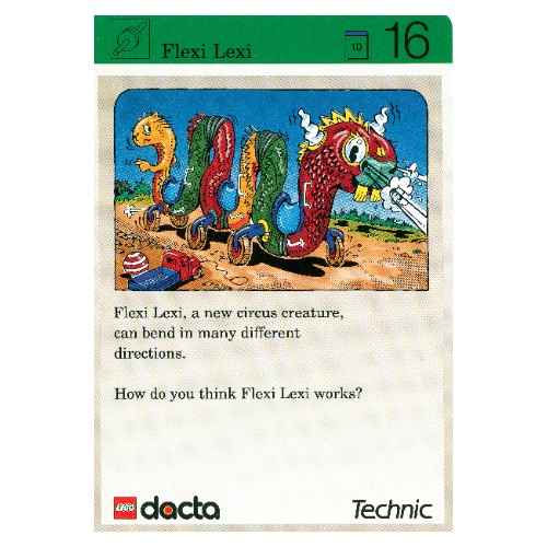 Visuel indicatif Rebrickable de Carte d'activité, coffret 9603, Exploration 16 - Flexi Lexi (Activity Card, Set 9603, Exploration 16 - Flexi Lexi)