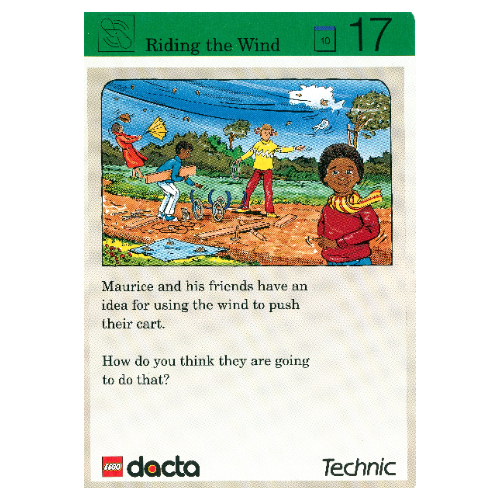 Visuel indicatif Rebrickable de Carte d'activité, coffret 9603, Exploration 17 - Monter au vent (Activity Card, Set 9603, Exploration 17 - Riding the Wind)