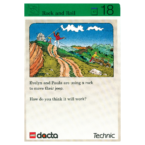 Visuel indicatif Rebrickable de Carte d'activité, coffret 9603, Exploration 18 - Rock et Roll (Activity Card, Set 9603, Exploration 18 - Rock and Roll)