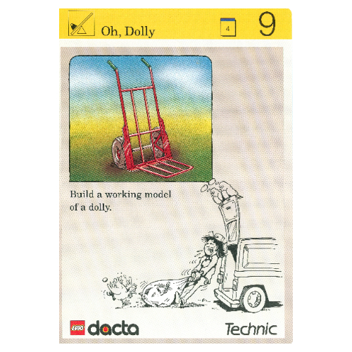 Visuel indicatif Rebrickable de Carte d'activité, coffret 9603, Simulation 9 - Oh, Dolly (Activity Card, Set 9603, Simulation 9 - Oh, Dolly)