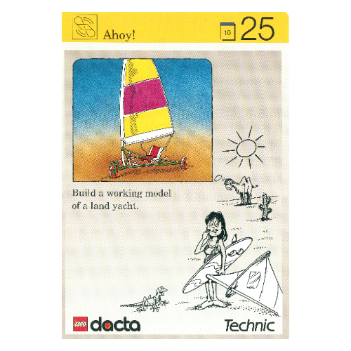 Visuel indicatif Rebrickable de Carte d'activité, coffret 9603, Simulation 25 - Ahoy! (Activity Card, Set 9603, Simulation 25 - Ahoy!)