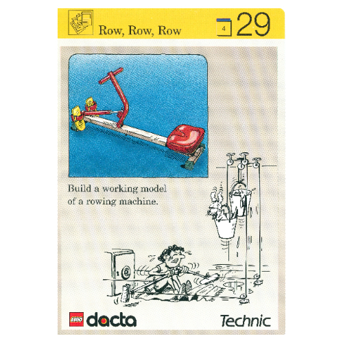 Visuel indicatif Rebrickable de Carte d'activité, coffret 9603, Simulation 29 - Rang, Rang, Rang (Activity Card, Set 9603, Simulation 29 - Row, Row, Row)