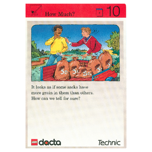 Visuel indicatif Rebrickable de Carte d'activité, coffret 9603, Invention 10 - Combien? (Activity Card, Set 9603, Invention 10 - How Much?)