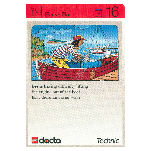 Visuel indicatif Rebrickable de Carte d'activité, coffret 9603, Invention 16 - Heave Ho (Activity Card, Set 9603, Invention 16 - Heave Ho)
