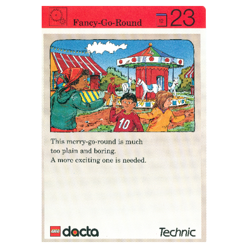 Visuel indicatif Rebrickable de Carte d'activité, coffret 9603, Invention 23 - Fancy-Go-rond (Activity Card, Set 9603, Invention 23 - Fancy-Go-Round)
