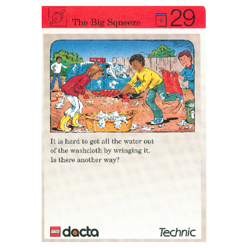 Visuel indicatif Rebrickable de Carte d'activité, coffret 9603, Invention 29 - La grande compression (Activity Card, Set 9603, Invention 29 - The Big Squeeze)