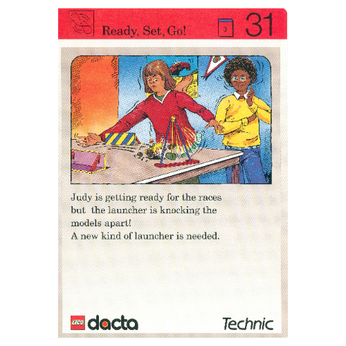Visuel indicatif Rebrickable de Carte d'activité, coffret 9603, Invention 31 - Prêt, coffret, Go! (Activity Card, Set 9603, Invention 31 - Ready, Set, Go!)