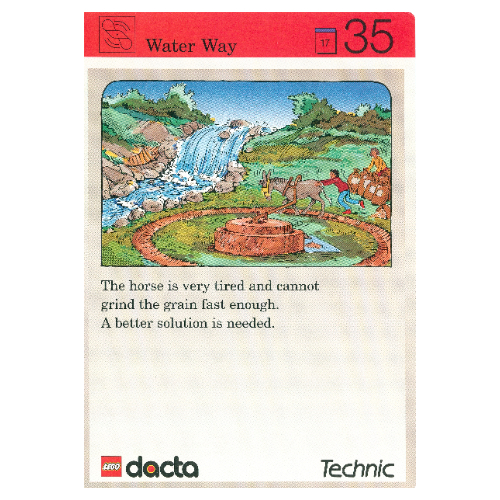 Visuel indicatif Rebrickable de Carte d'activité, coffret 9603, Invention 35 - Voie navigable (Activity Card, Set 9603, Invention 35 - Water Way)