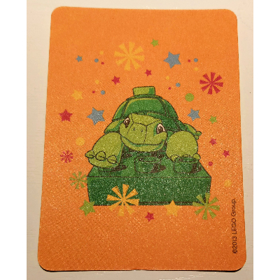 Visuel indicatif Rebrickable de Carte de jeu, Duplo jeu de mémoire - tortue (Game Card, Duplo Memory Game - Turtle)