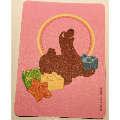 Visuel indicatif Rebrickable de Carte de jeu, jeu de mémoire Duplo - Sceau (Game Card, Duplo Memory Game - Seal)