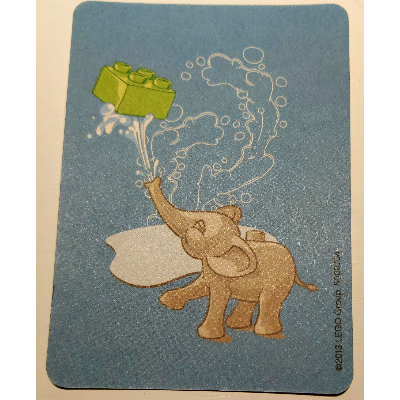 Visuel indicatif Rebrickable de Carte de jeu, jeu de mémoire Duplo - éléphant (Game Card, Duplo Memory Game - Elephant)
