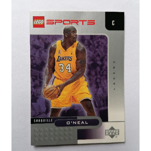 Visuel indicatif Rebrickable de Carte à collectionner, NBA: Shaquille O'Neal, Los Angeles Lakers 34 (Trading Card, NBA: Shaquille O'Neal, Los Angeles Lakers #34)