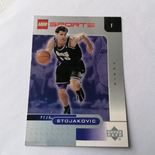 Visuel indicatif Rebrickable de Carte à collectionner, NBA: Peja Stojakovic, Sacramento Kings 16 (Trading Card, NBA: Peja Stojakovic, Sacramento Kings #16)