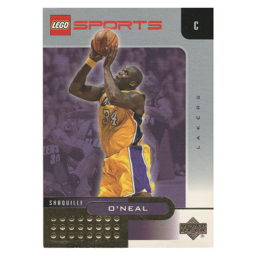 Visuel indicatif Rebrickable de Carte à collectionner, NBA: Shaquille O'Neal, Los Angeles Lakers )34 (feuille d'or) (Trading Card, NBA: Shaquille O'Neal, Los Angeles Lakers #34 (Gold Leaf))
