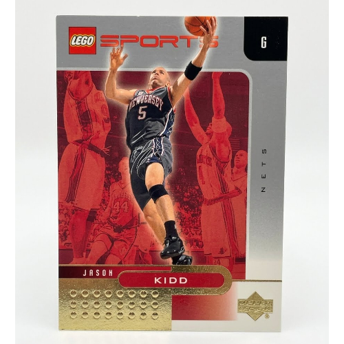 Visuel indicatif Rebrickable de Carte à collectionner, NBA: Jason Kidd, New Jersey Nets ) 5 (feuille d'or) (Trading Card, NBA: Jason Kidd, New Jersey Nets #5 (Gold Leaf))