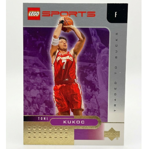 Visuel indicatif Rebrickable de Carte à collectionner, NBA: Toni Kukoc, Milwaukee Bucks )7 (feuille d'or) (Trading Card, NBA: Toni Kukoc, Milwaukee Bucks #7 (Gold Leaf))