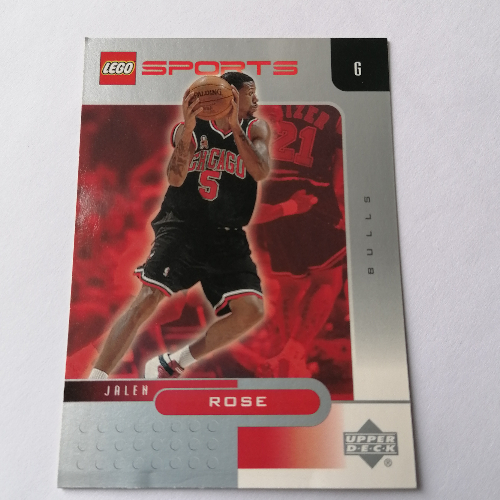 Visuel indicatif Rebrickable de Carte à collectionner, nba: jalen rose, taureaux chicago #5 (Trading Card, NBA: Jalen Rose, Chicago Bulls #5)