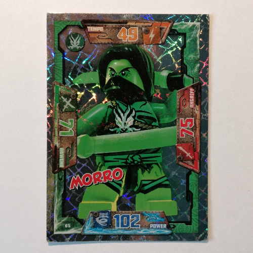 Visuel indicatif Rebrickable de Carte à collectionner, Ninjago jeu série 1 [allemand] - 65 morro (Trading Card, Ninjago Game Series 1 [German] - 65 Morro)