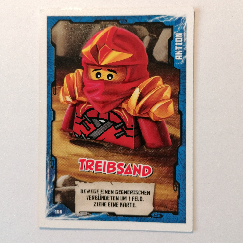 Visuel indicatif Rebrickable de Carte à collectionner, Ninjago jeu série 1 [allemand] - 105 treibsand (Trading Card, Ninjago Game Series 1 [German] - 105 Treibsand)
