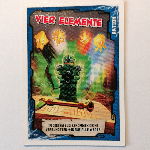 Visuel indicatif Rebrickable de Carte à collectionner, Ninjago jeu série 1 [allemand] - 131 ans elemente (Trading Card, Ninjago Game Series 1 [German] - 131 Vier Elemente)