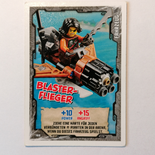 Visuel indicatif Rebrickable de Carte à collectionner, Ninjago jeu série 1 [allemand] - 166 blaster-flieger (Trading Card, Ninjago Game Series 1 [German] - 166 Blaster-Flieger)
