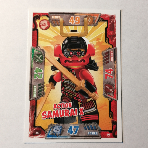Visuel indicatif Rebrickable de Carte à collectionner, Ninjago jeu série 2 [allemand] - 25 action samouraï x (Trading Card, Ninjago Game Series 2 [German] - 25 Action Samurai X)