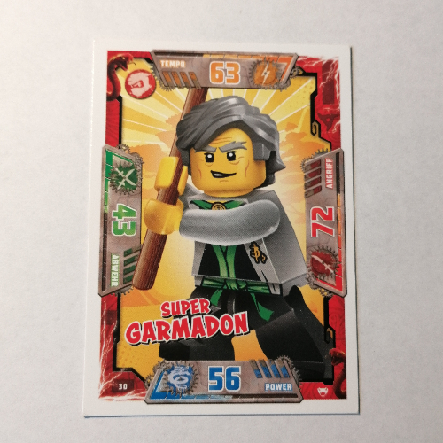 Visuel indicatif Rebrickable de Carte à collectionner, Ninjago jeu série 2 [allemand] - 30 super Garmadon (Trading Card, Ninjago Game Series 2 [German] - 30 Super Garmadon)