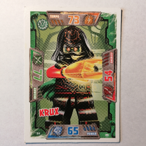 Visuel indicatif Rebrickable de Carte à collectionner, Ninjago jeu série 2 [allemand] - 54 krux (Trading Card, Ninjago Game Series 2 [German] - 54 Krux)
