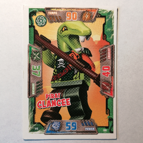 Visuel indicatif Rebrickable de Carte à collectionner, Ninjago jeu série 2 [allemand] - 95 pirat clancee (Trading Card, Ninjago Game Series 2 [German] - 95 Pirat Clancee)