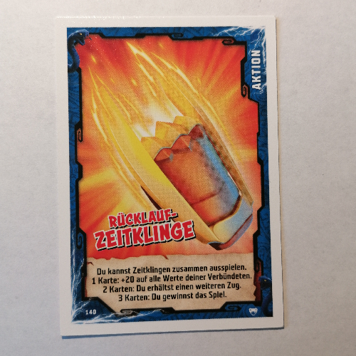 Visuel indicatif Rebrickable de Carte à collectionner, Ninjago jeu série 2 [allemand] - 140 pièces (Trading Card, Ninjago Game Series 2 [German] - 140 Rücklauf-Zeitklinge)