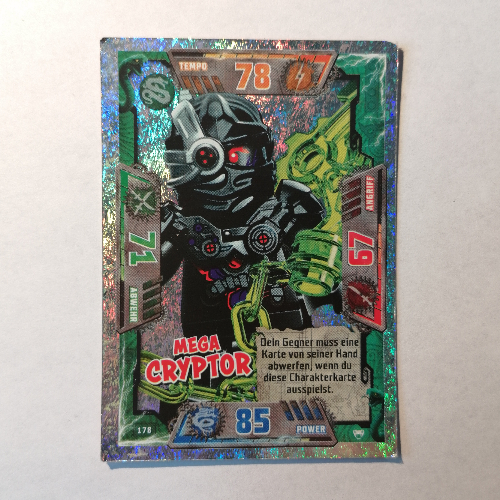 Visuel indicatif Rebrickable de Carte à collectionner, Ninjago jeu série 2 [Allemand] - 178 Mega Cryptor (Trading Card, Ninjago Game Series 2 [German] - 178 Mega Cryptor)