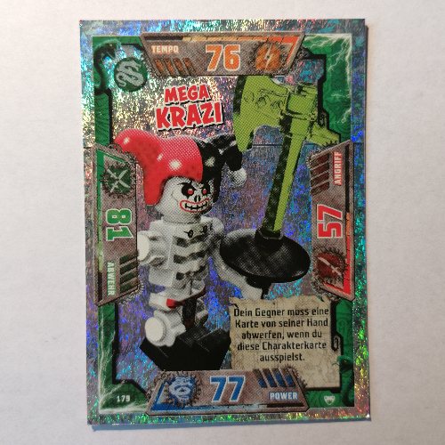 Visuel indicatif Rebrickable de Carte à collectionner, Ninjago jeu série 2 [allemand] - 179 mega krazi (Trading Card, Ninjago Game Series 2 [German] - 179 Mega Krazi)