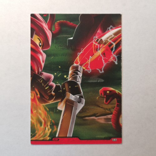 Visuel indicatif Rebrickable de Carte à collectionner, Ninjago jeu série 2 [allemand] - 197 zeitzwillinge puzzle 8 (Trading Card, Ninjago Game Series 2 [German] - 197 Zeitzwillinge Puzzle #8)