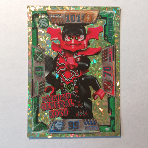 Visuel indicatif Rebrickable de Carte à collectionner, Ninjago jeu série 2 [allemand] - édition limitée 17 mois général kozu (Trading Card, Ninjago Game Series 2 [German] - Limited Edition 17 Mächtiger General Kozu)