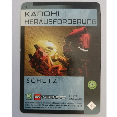 Visuel indicatif Rebrickable de Carte à collectionner, jeu Bionicle: qftm - 2 grand défi de masque - blindage (Trading Card, Bionicle Game: QftM - 2 Great Mask Challenge - Shielding)