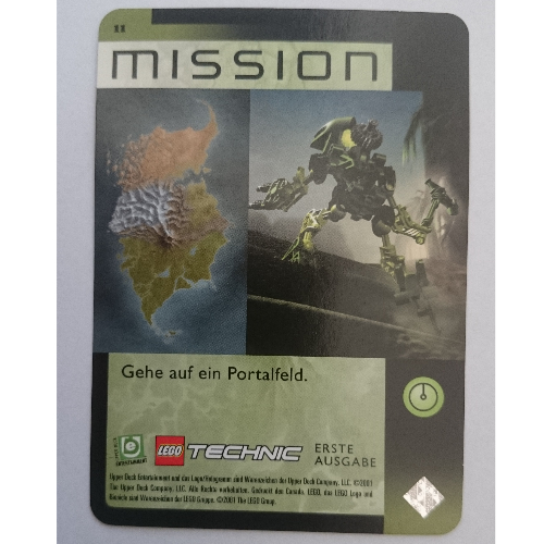 Visuel indicatif Rebrickable de Carte à collectionner, Bionicle Jeu: QftM - 11 Mission (Trading Card, Bionicle Game: QftM - 11 Mission)