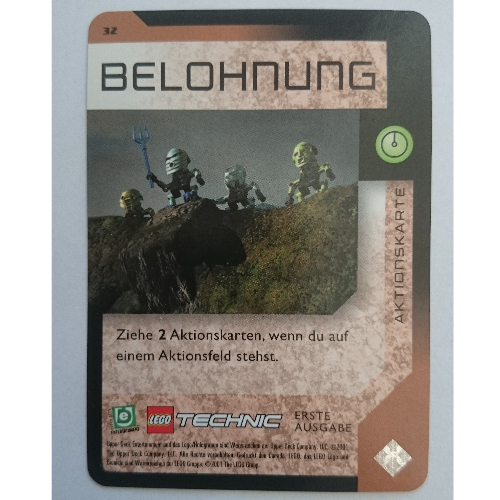 Visuel indicatif Rebrickable de Carte à collectionner, jeu Bionicle: qftm - 32 action de jeu - récompense (Trading Card, Bionicle Game: QftM - 32 Game Action - Reward)