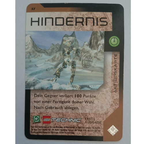 Visuel indicatif Rebrickable de Carte à collectionner, jeu Bionicle: qftm - 37 action de jeu - pénalité (Trading Card, Bionicle Game: QftM - 37 Game Action - Penalty)