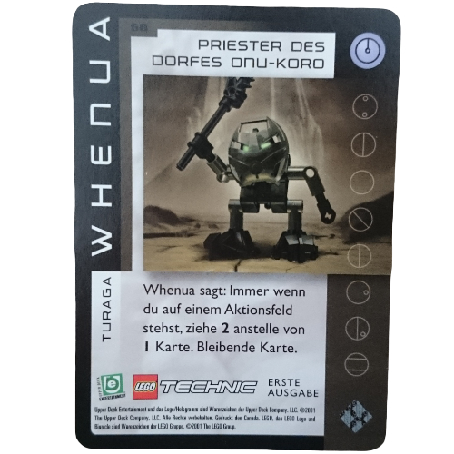 Visuel indicatif Rebrickable de Carte à collectionner, jeu Bionicle: qftm - 68 turaga - whenua - chef de village onu-koro (Trading Card, Bionicle Game: QftM - 68 Turaga - Whenua - Chief of Onu-Koro Village)