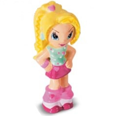 Visuel indicatif Rebrickable de Clikits figurine, cœur, Cheveux jaunes, haut vert clair, Jupe magenta (Clikits Figure, Heart, Yellow Hair, Light Green Top, Magenta Skirt)