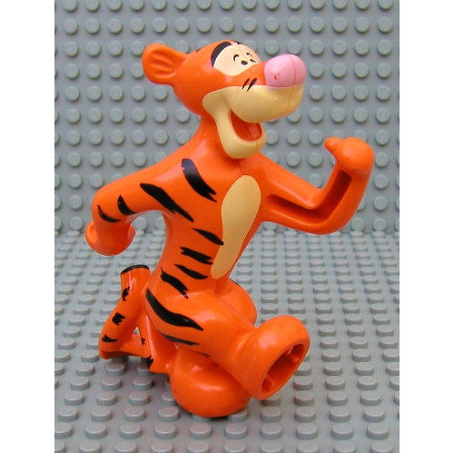 Visuel indicatif Rebrickable de Duplo figurine avec motif imprimé de rayures de tigre noir (tigger) (Duplo Figure with Black Tiger Stripes Print (Tigger))