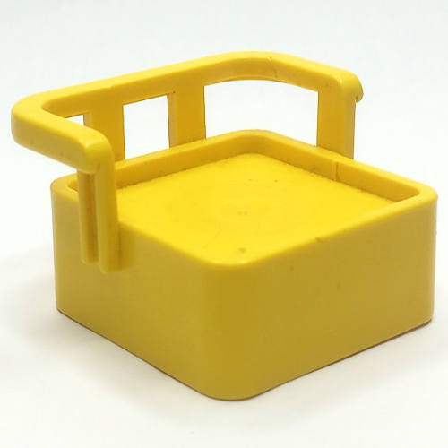 Visuel indicatif Rebrickable de Duplo chaise avec rail arrière et sans tenons (Duplo Chair with Rail Back and No Studs)
